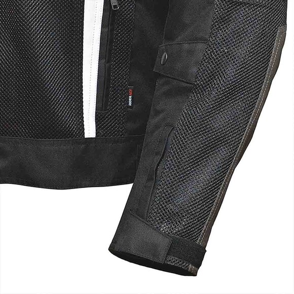 RIDERACT® Mens Black Motorcycle Jacket Weather-Adaptive Textile Riding Jacket - Picture 9 of 12